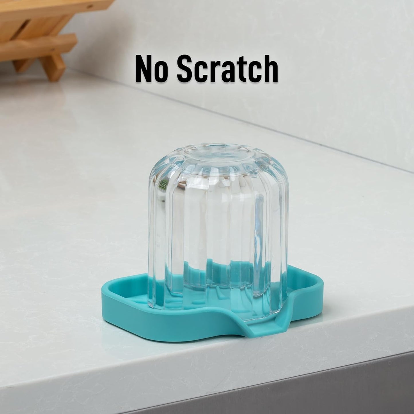 Zulay Kitchen (9x3.5in) Sponge Holder for Kitchen Sink - Flexible Heavy-Duty Multipurpose Sink Caddy - Counter Organizer for Kitchen, Bathroom, Makeup, Trinkets & More! (Grey)