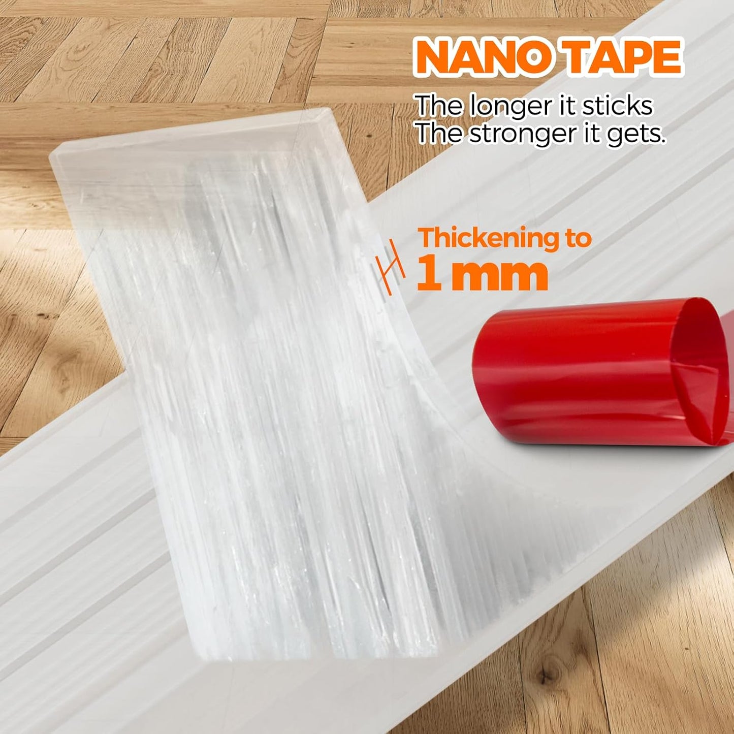 Holikme Door Draft Stopper Under Door Draft Blocker Insulator Doors Sweep Weather Stripping Noise Stopper Sheets, Rolls & Strips Strong Adhesive, White