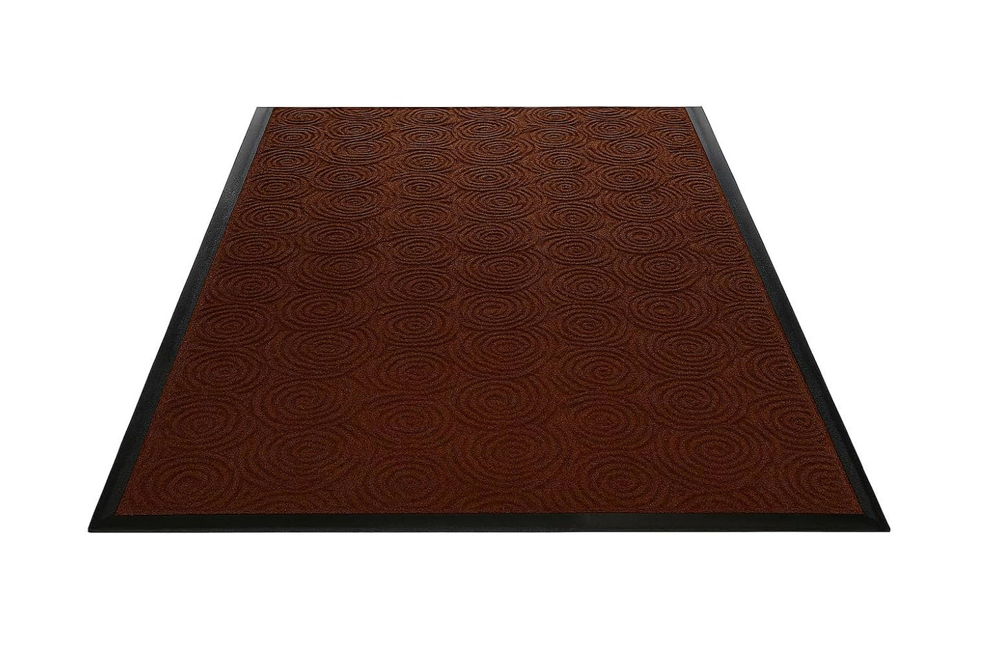 Guardian WGS020304 2' x 3' Indoor/Outdoor Wiper Scraper Floor Mat, Water Guard Spiral Pattern, Rubber Reinforced Ridges Withstand High Traffic, Charcoal