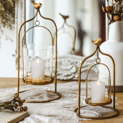 3x4 Flickering Flameless Candles Set of 3,Real Wax Pillar LED Candles,with Timer,4 inch Flameless Candles with Remote,for Party Wedding Holiday Home Decor,Ivory