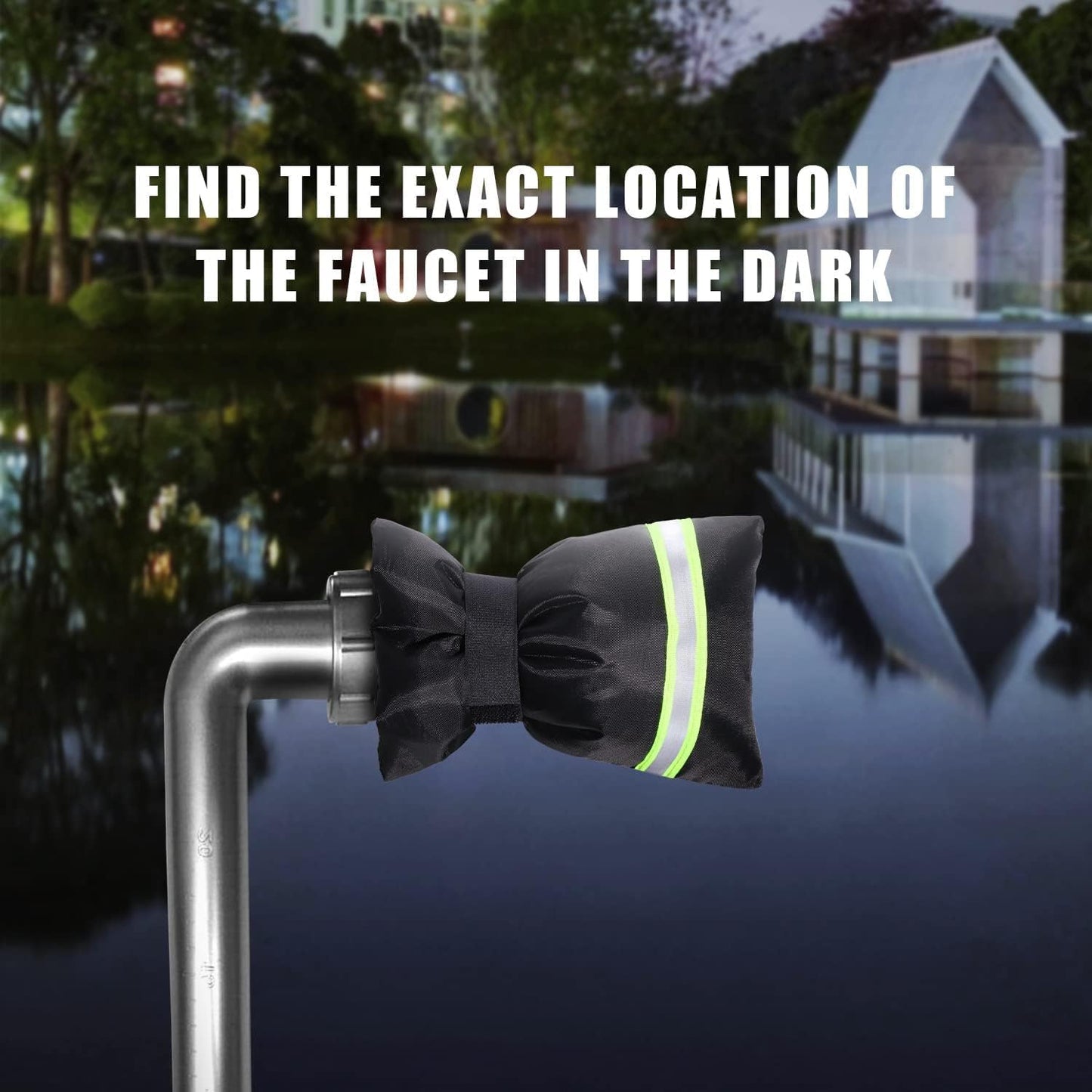 Outdoor Faucet Covers for Winter Freeze Protection, 4 Pack Thickened Insulation Outside Hose Bib Reusable Waterproof Anti-Freeze Tap Cover