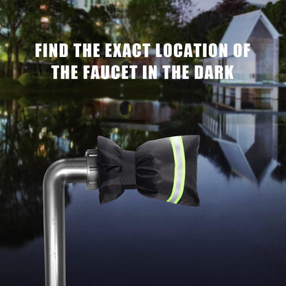 Outdoor Faucet Covers for Winter Freeze Protection, 4 Pack Thickened Insulation Outside Hose Bib Reusable Waterproof Anti-Freeze Tap Cover