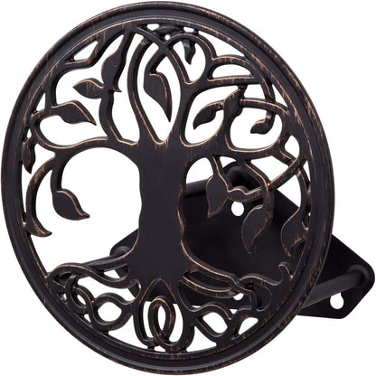 Liberty Garden 671 Wall Mount Decorative Garden Hose Butler, Holds 125-Feet of 5/8-Inch Hose - Patina