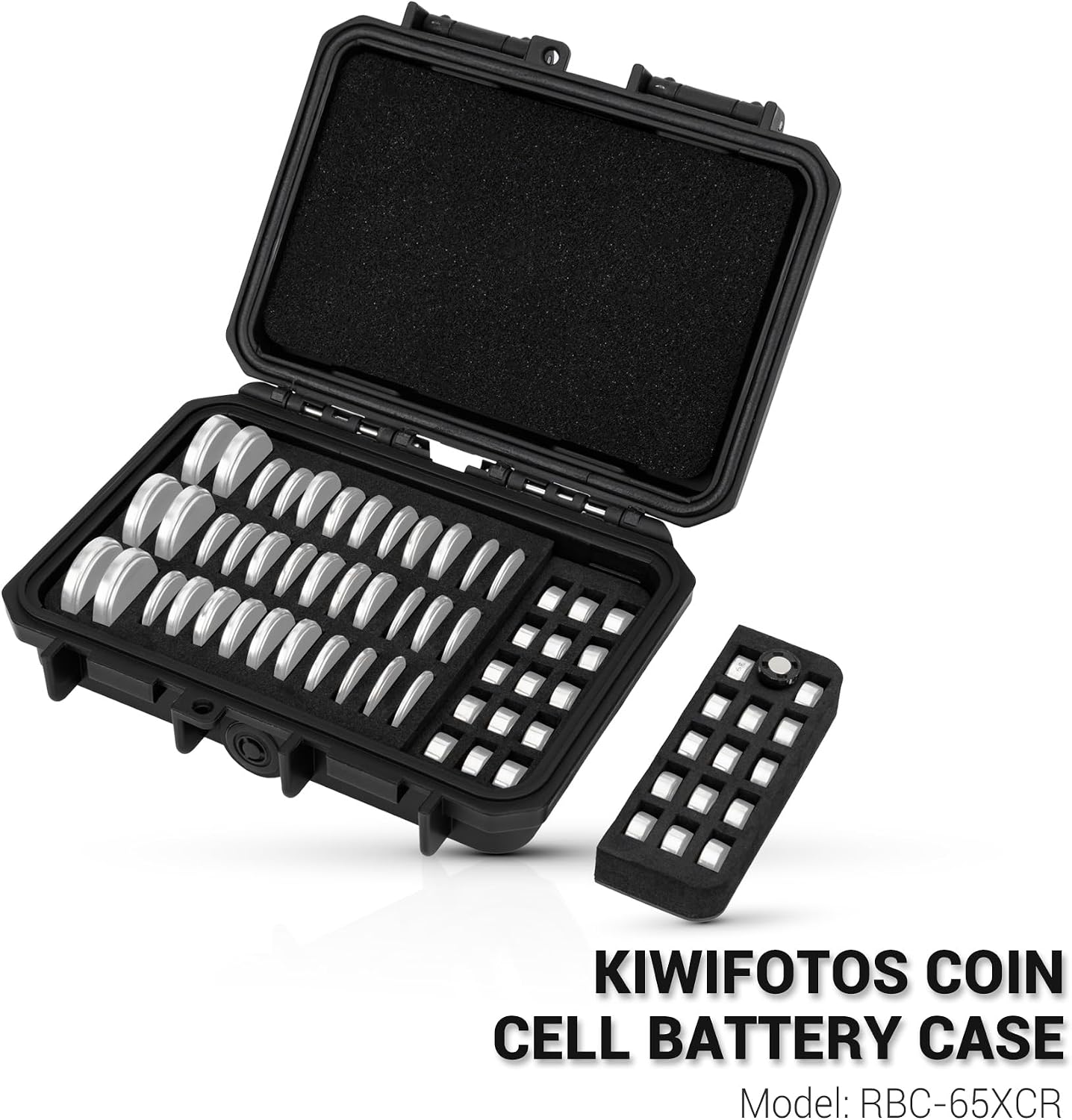 24 Slots CR2 CR123 CR123A Lithium Battery Organizer Case, IP67 Waterproof Hard Case for CR17345/CR16340/CR18350/CR15270(CR2) Explosionproof Batteries Storage Holder for Household Outdoor Camping
