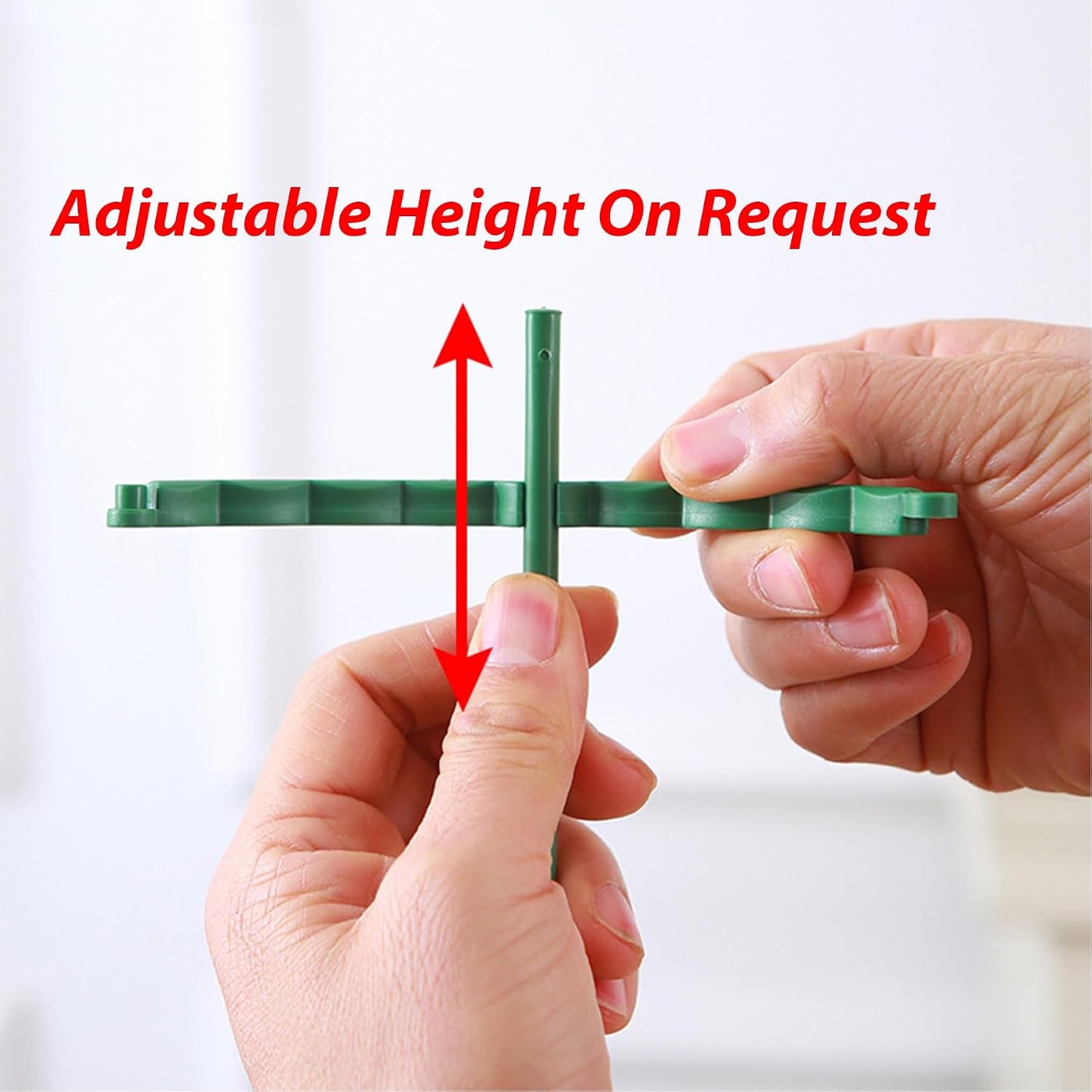 12 Pieces Plant Support Plant Stakes Plastic Cage Holder Small Plant Support Ring for Potted Plants, Stackable 3 Tier Garden Flower Support, Indoor and Outdoor Plants, 5.5" Wide x 5.5" High
