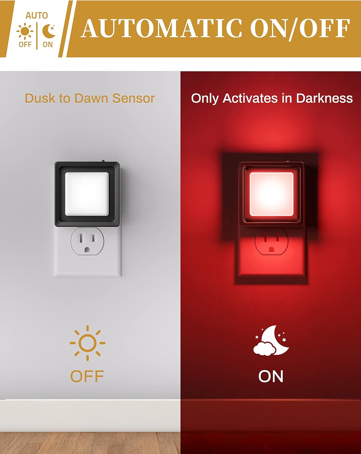 DORESshop LED Night Light, Night Lights Plug Into Wall [2 Pack] with Dusk-to-Dawn Sensor, Dimmable Nightlights, Adjustable Brightness for Bathroom, Hallway, Bedroom,Kids Room,Stairway,Soft White