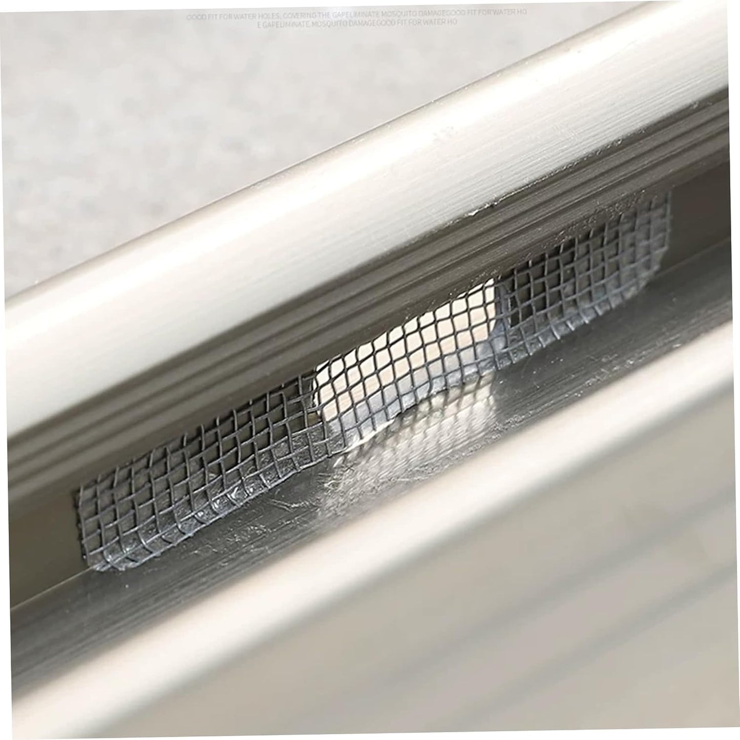 100Pcs Gray Self-Adhesive Window Screen Repair Tape Patch Kit, Breathable Mesh Patches for Window, Door, Drain Holes