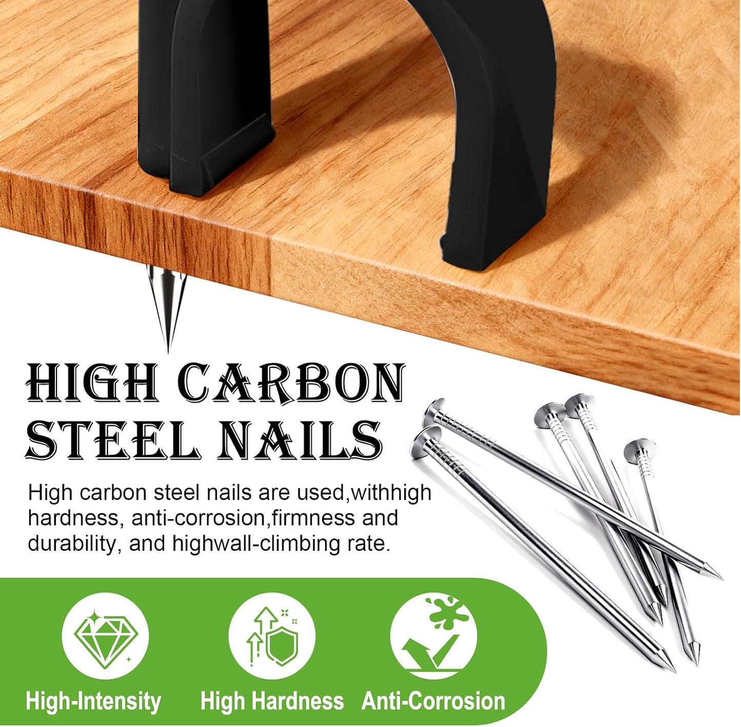 mxuteuk 630PCS Cable Clips with Steel Nails,4/5/6/8/10mm Round and 5/6mm Square White Cable Wire Clips,Wall Clips for Cords,Cable Cord Clips for RG6 RG59 CAT6 RJ45