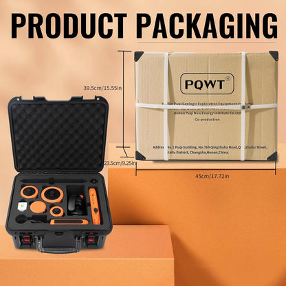 Underground Water Leak Detectors for Home PQ125A Wall Pipe Water Leakage Detection with Touchscreen Earphone and Carrying Case Multi Sensor Acoustic Pipeline Sound Intensifier