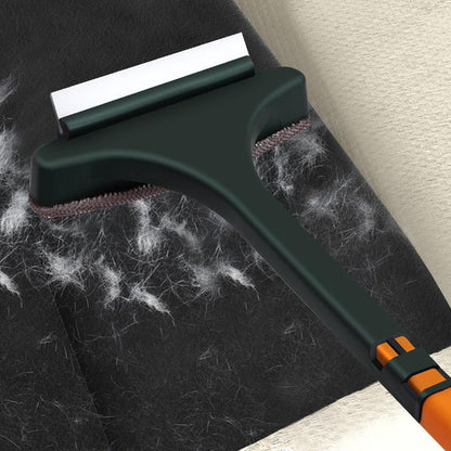 2 in 1 Window Screen Cleaning Brush, Window Screen Cleaner Tool, Double Sided Wet Dry Use Mesh Screens Cleaner Tool with Squeegee, Multi Purpose Stains Removal Glass Wi-ndow Screens Cleaning Brush