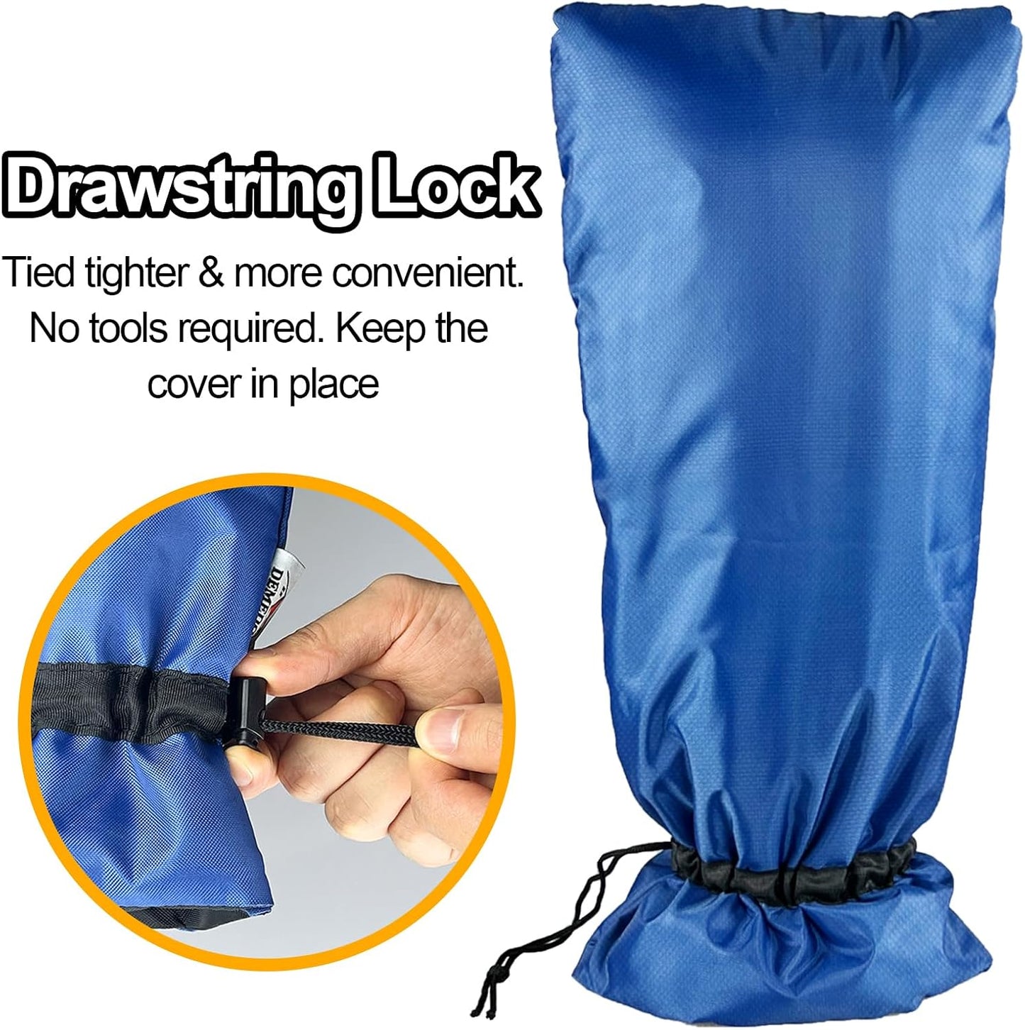 XXL Outdoor Faucet Covers for Winter, 3M Thinsulate Insulation Faucet Freeze Protector, 25”H x 13”W for Garden Lawn Faucets & Yard Hydrant, Waterproof Insulated Spigot Cover Faucet Sock – Black