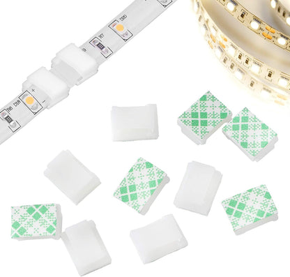 PETKNOWS 80PCS Adhesive Cable Clips Clear Light Strip Mounting Clips | Clear Acrylic, Desk Outdoor Wall, Organizing Wire Managing Cord, Self Adhesive Light Strip Mounting Clips