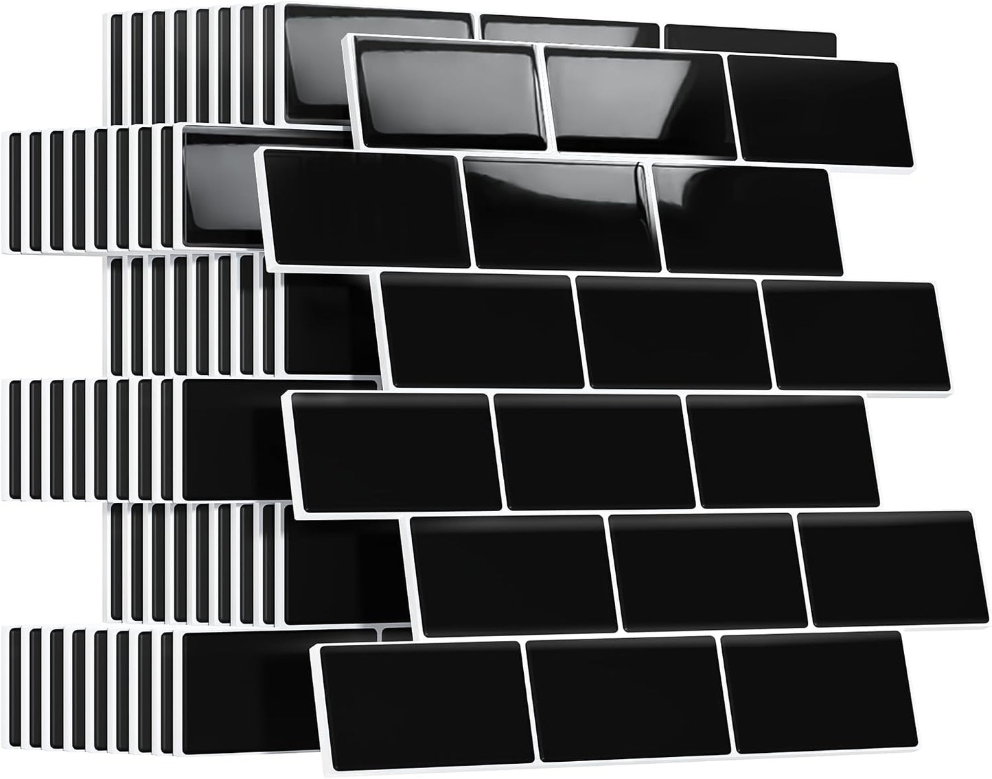 Yoillione Peel and Stick Backsplash for Kitchen: Self Adhesive Wall Tiles for Bathroom - Vinyl Thick Back Splash Tile (10, Light Coffee)