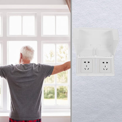 VANZACK Safety Outlet Cover Case Box, Outlet Covers Baby Proofing, Double-Position Socket Covers for Outlets Baby Proof, Plug Covers for Electrical Outlets
