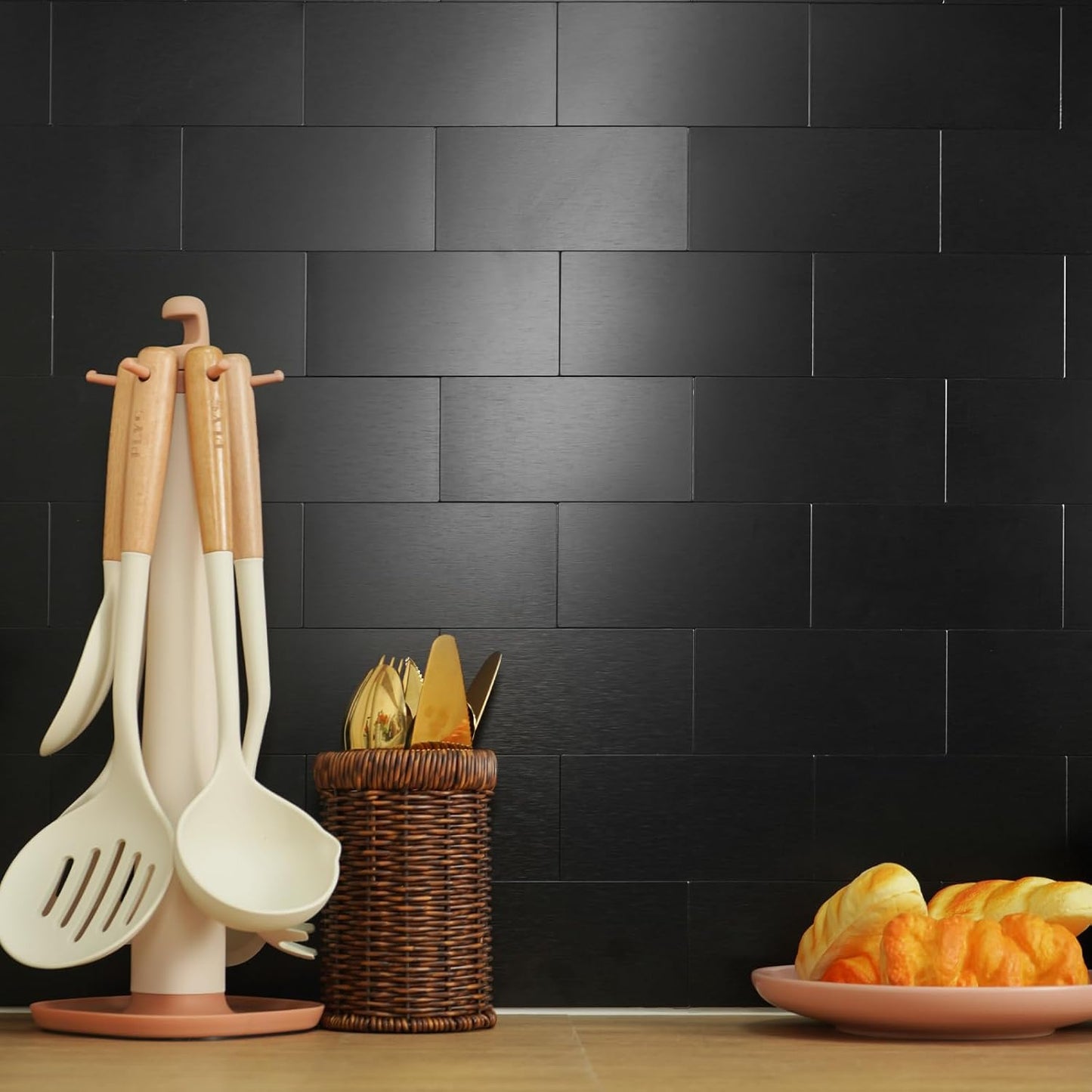 Vamos Tile 100-Piece Glossy Dolomite White Peel and Stick Backsplash Tile,3''x6'' PVC Subway Tile with White Grout, Stick on Backsplash for Kitchen/Bathroom/Fireplace