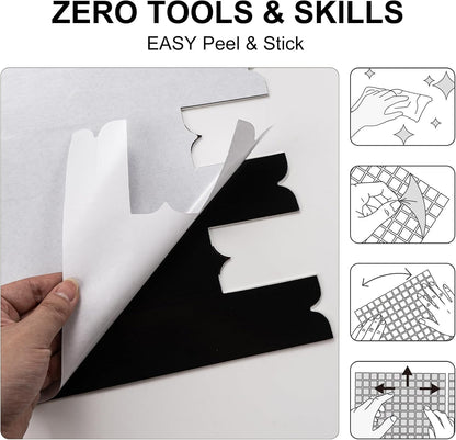 Peel and Stick Backsplash Tile, 10 Sheets Waterproof PVC Wall Tiles for Kitchen Bathroom, Thick Self Adhesive Stick on Backsplash, Covers 9.67 Sq.Ft