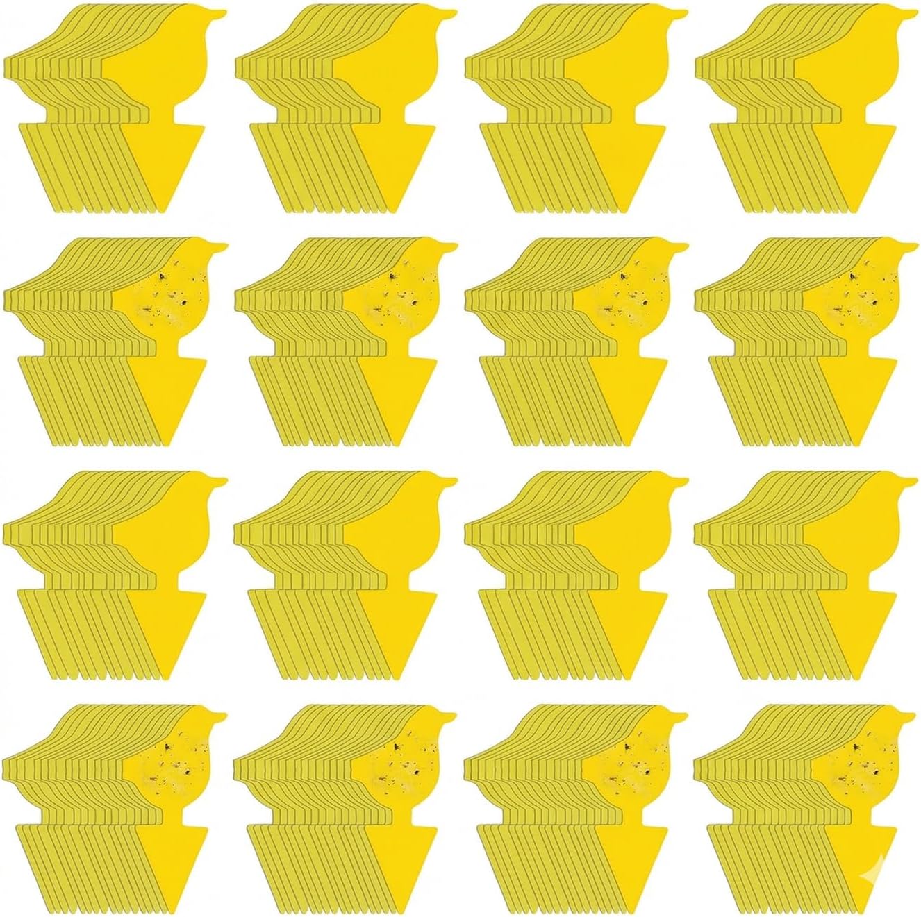 Kate's Home & Garden 36 Count Fruit Fly Traps for Indoors and House. Yellow Sticky Trap for Gnats, Mosquitos, Plants, Ants