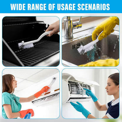 3 Pcs Dish Brush Right Angle Kitchen Scrub Bottle Bathroom Brush Sink Household Pot Pan Edge Corners Tile Lines Cleaning with Stiff Bristles