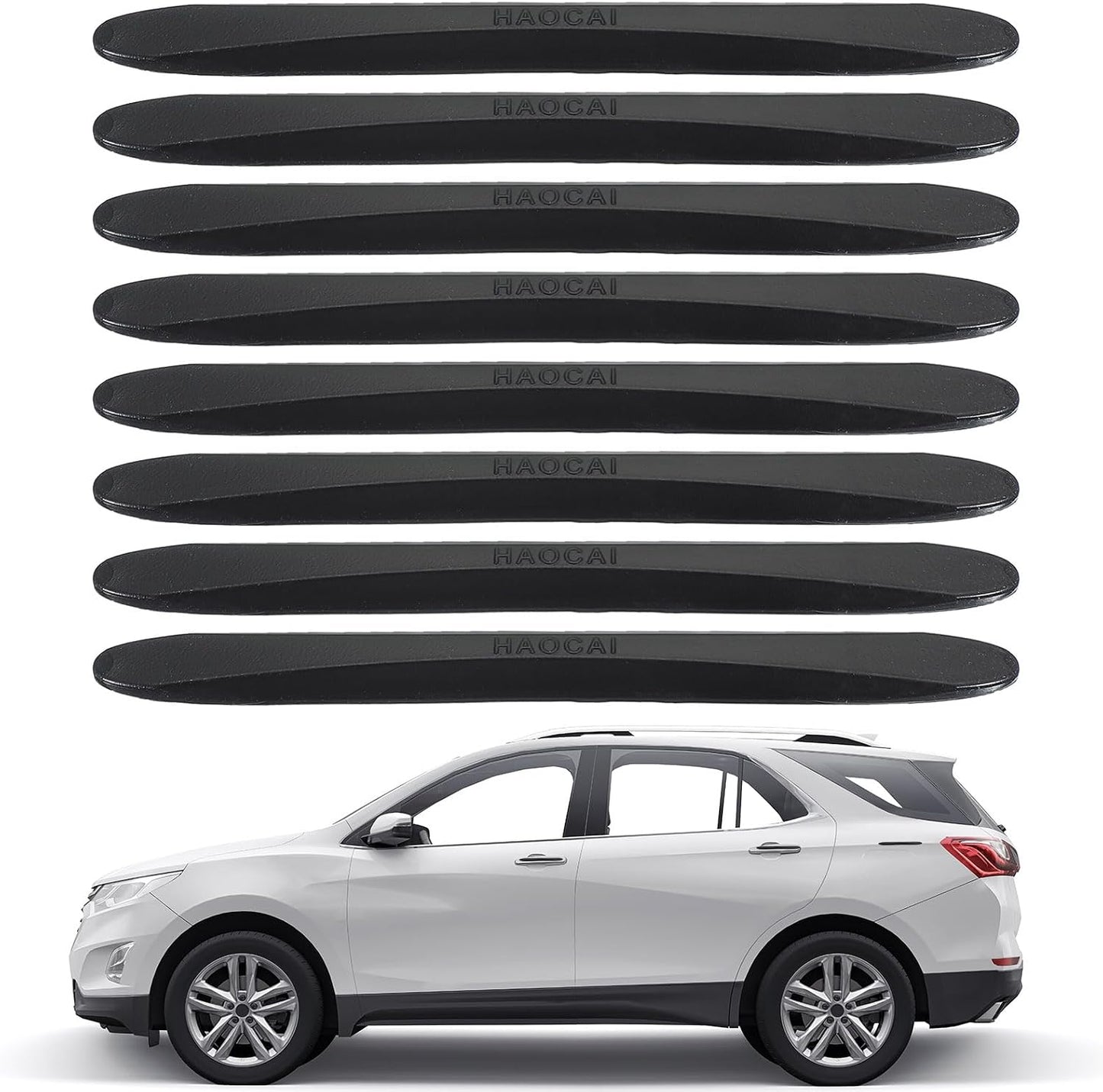 PATIKIL Bumper Guard Strip, 8 Pcs Anti-Collision Patch Anti-Scratch Rear Bumper Protector Trim Self Adhesive Car Side Door Edge Sticker for SUV Pickup Truck, Clear
