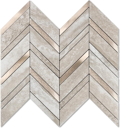 Yipscazo 10-Sheet Herringbone Backsplash Peel and Stick Tile, Polished White PVC Stick on Backsplash for Kitchen, Waterproof Self Adhesive Wall Tile for Bathroom