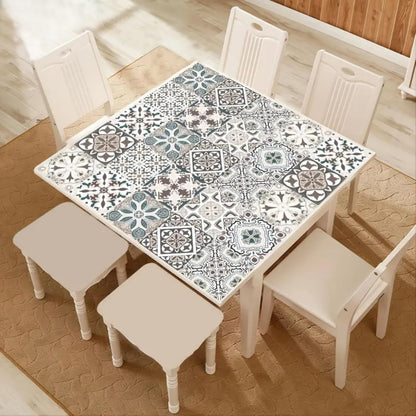 10PCS Peel and Stick Tile Backsplash Stickers, 4"x4" DIY Backsplash Mandala Style Stickers for Kitchen & Bathroom, Self-Adhesive Removable Waterproof Tile Decals for Home Decor