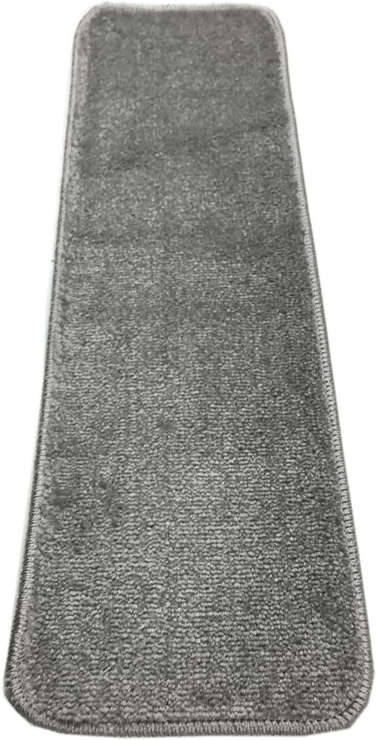 Comfy Collection Stair Tread Treads Indoor Skid Slip Resistant Carpet Stair Tread Treads Machine Washable 8 ½ inch x 30 inch (1 Piece, Beige)