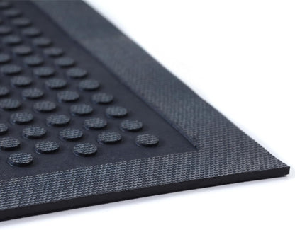 Guardian Easy Step Scraper 2X3 (23in x 35in) Indoor/Outdoor, Heavy-Duty, Solid Rubber Floor Mat,Black