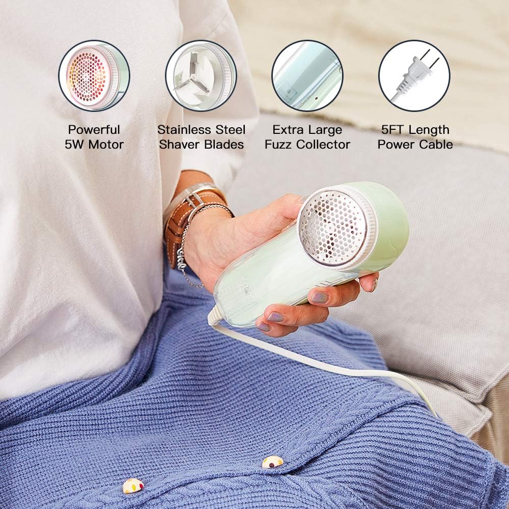 Fabric Shaver, Fuzz Balls Pills Lint Remover, AC120V Plug and Play