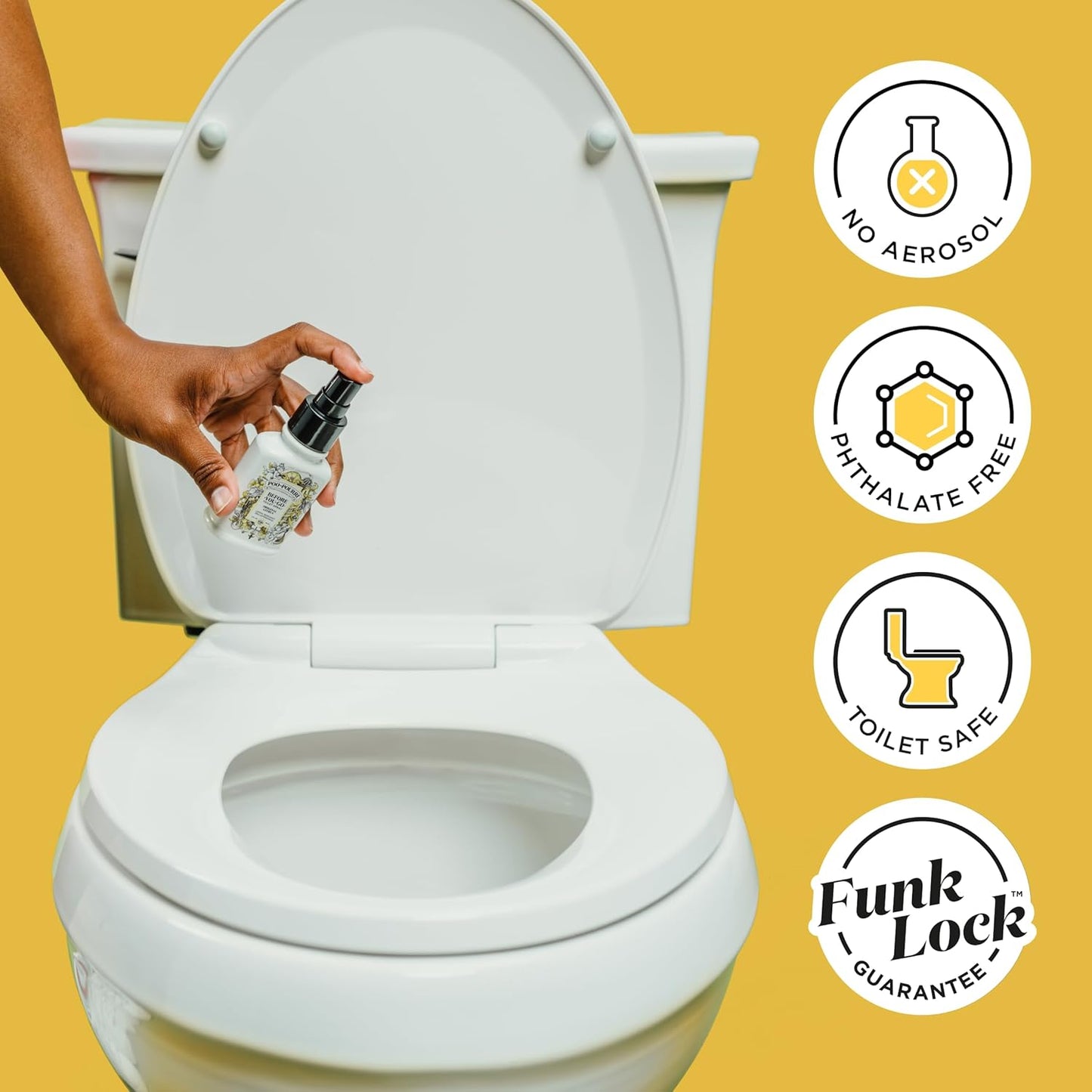 Poo-Pourri Before-You-Go Toilet Spray Refill, Original Citrus, 16 Fl Oz, Up to 800 Uses, Bathroom Odor Deodorizer with Essential Oils for Home or Work, Lemon, Bergamot and Lemongrass Scent