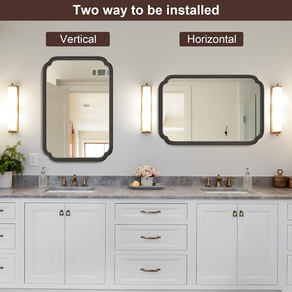 WallBeyond Full Length Mirror Wall Mounted 65"x22", Rustic Wooden Frame Floor Mirror, Large Full Body Mirror for Bedroom, Leaning or Hanging Against Wall, Natural