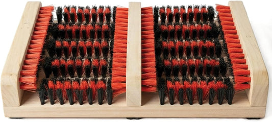 JobSite Boot Scraper - Outdoor Boot Brush Scrubber Brush - Compact, Portable Shoe Cleaner for Home, RVs, Trucks, Kids - Timber Edition