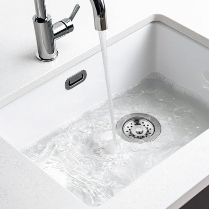 Pacific Bay Sink Strainer with Stainless Steel Basket, 3.5 inch Drain | Sink strainer with a removable stainless-steel basket. Stops clogs, resists rust. Fits standard 3.5-inch drains.