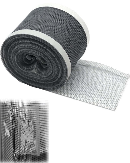 Window Screen Repair Patch, Traceless Strong Adhesive,Nano Fiber Mesh Patch Roll for Screen Door tears Holes and Insect Proof Net Hole (2.76 in x 32.81 ft) (Grey-7cm)