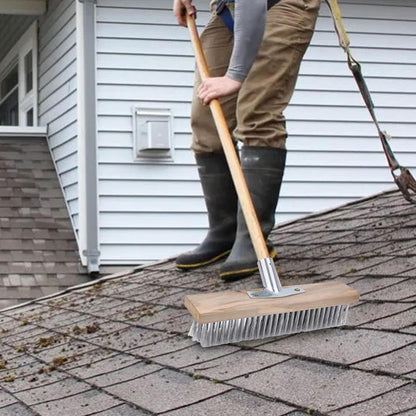 Patio Broom Metal Broom, Robust Metal Holder | Heavy-Duty for Garden, Patio, Outdoor, Household, Kitchen, Catering, Garage, Deck, Concrete, Stone