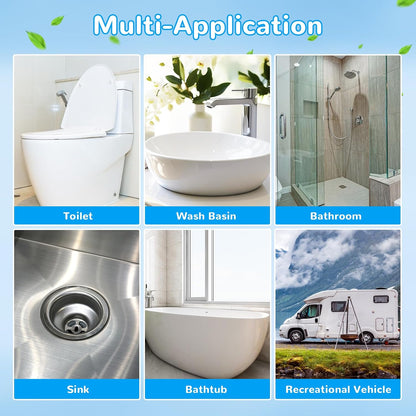 Effacera 48 Count Flushable Toilet Refills, Disposable Toilet Bowl Paper Bulk, Fresh Flushable Toilet Brush Refill Pads for Toilet and Bathroom, Toilet Brush Accessories (No Handle)