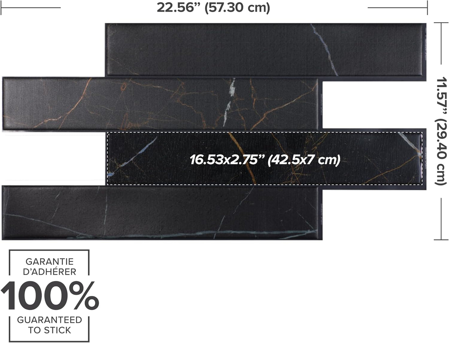 Smart Tiles Peel and Stick backsplash, Subway Teal Green, 11.55"x8.38" | Pack of 5 (2.8 sq ft), Glossy, Heat/Moisture Resistant, Low VOC, Kitchen/Bathroom, Renter Friendly, Made in Canada