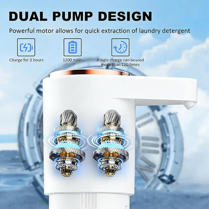 Electric Detergent Dispenser,Automatic Laundry Detergent Dispenser,Wireless Electric Detergent Pump,Quickly Resolve Burdens in Laundry Room Organization