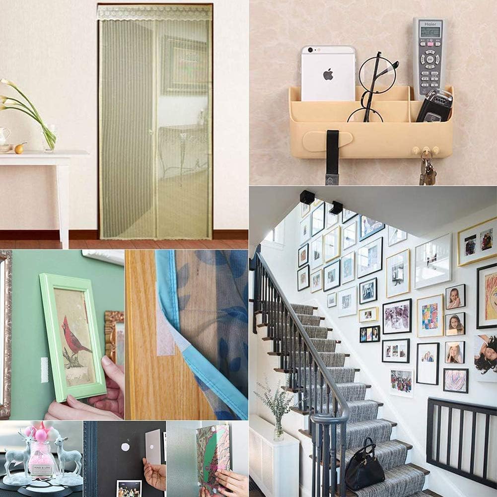 41Ft x 1 Inch Self Adhesive Strips, Heavy Duty Strong Back Sticky Fastening Tape,Nylon Fabric Fastener Mounting Tapes for Sewing, Crafting,DIY- Indoor or Outdoor Use (White)