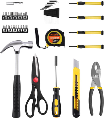 40-Piece Tool Set - General Household Hand Tool Kit with Plastic Toolbox Storage Case…