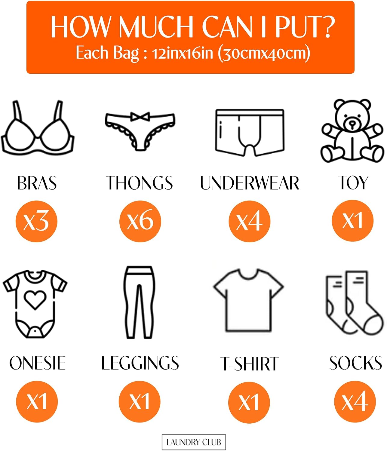4 Pack Mesh Laundry Bags for Delicates 12inx16in LAUNDRY CLUB® | Dryer Safe, Breathable Fine Net, Sturdy Anti-Rust Zipper, Mesh Laundry Bags for Lingerie, Bra, Underwear, Socks
