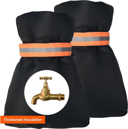 Outdoor Winter Faucet Hose bib Wall Taps Ouside Covers - 8.3”H x 6.7”W, Waterproof & Frost-Free for Winter Freeze Protection, Black, Gray (Gray, 2pcs)