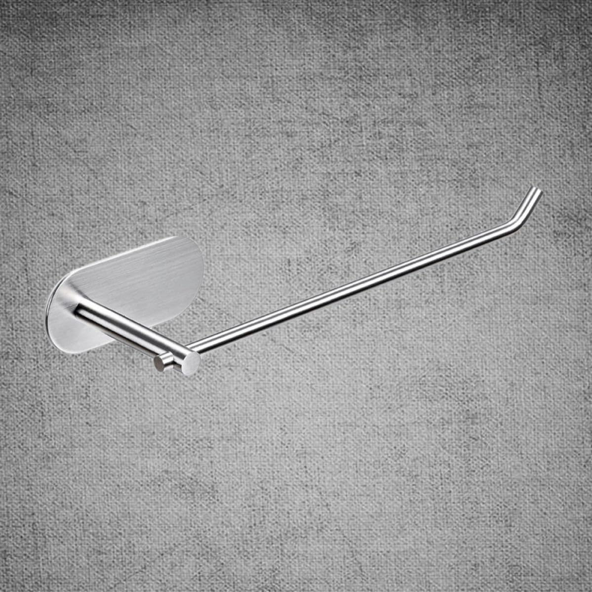 Homoyoyo Self-Adhesive Towel Rack 304 Stainless Steel Heavy-Duty Towel Bar for Kitchen Tools and Cleaning Rags, Silver Wall-Mounted Dish Cloth Holder