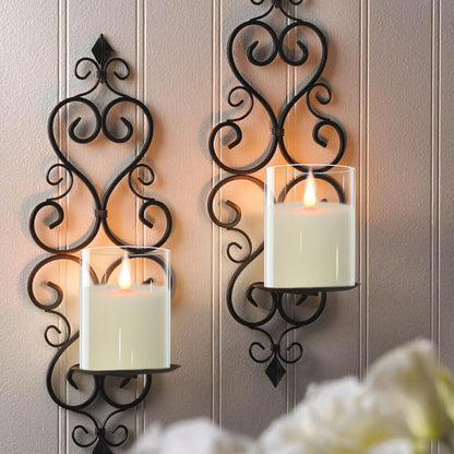 TECHLONG Flameless Candles Battery Operated with Remote Timer, 3D Moving Flame Flickering, Last 600+ Hours Battery Candles, 3" x 3" Ivory Real Wax Electric LED Candle for Wedding Party, Set of 2