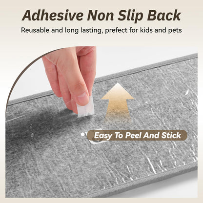 PADOOR Stair Treads Non Slip 15 PCS, 3D Peel and Stick Stair Treads for Wooden Steps Indoor, Residue-Free Adhesive Stair Runner for Kids, Elders & Pets, Washable Carpet for Stairs,8"x30",Brown