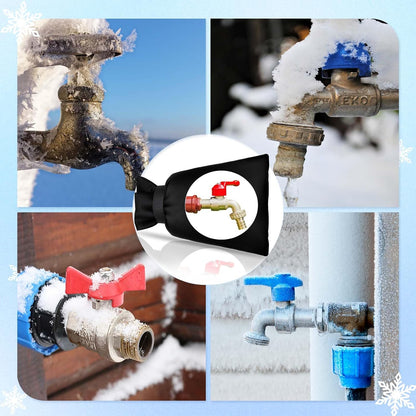 WYTAOHZL 3 Pack Outdoor Faucet Covers 9.8" W X 11.8" H Faucet Socks Winter Spigot Covers Insulated for Freeze Protection