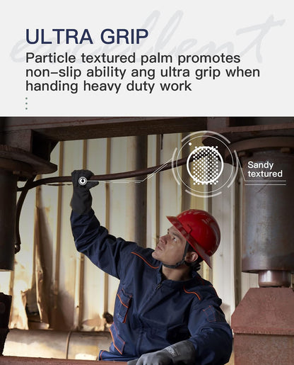 PACIFIC PPE Heavy Duty Latex Chemical Gloves, Strong Acid Resistance Rubber Gloves, Against Alkali and Oil, 22", 1 Pair