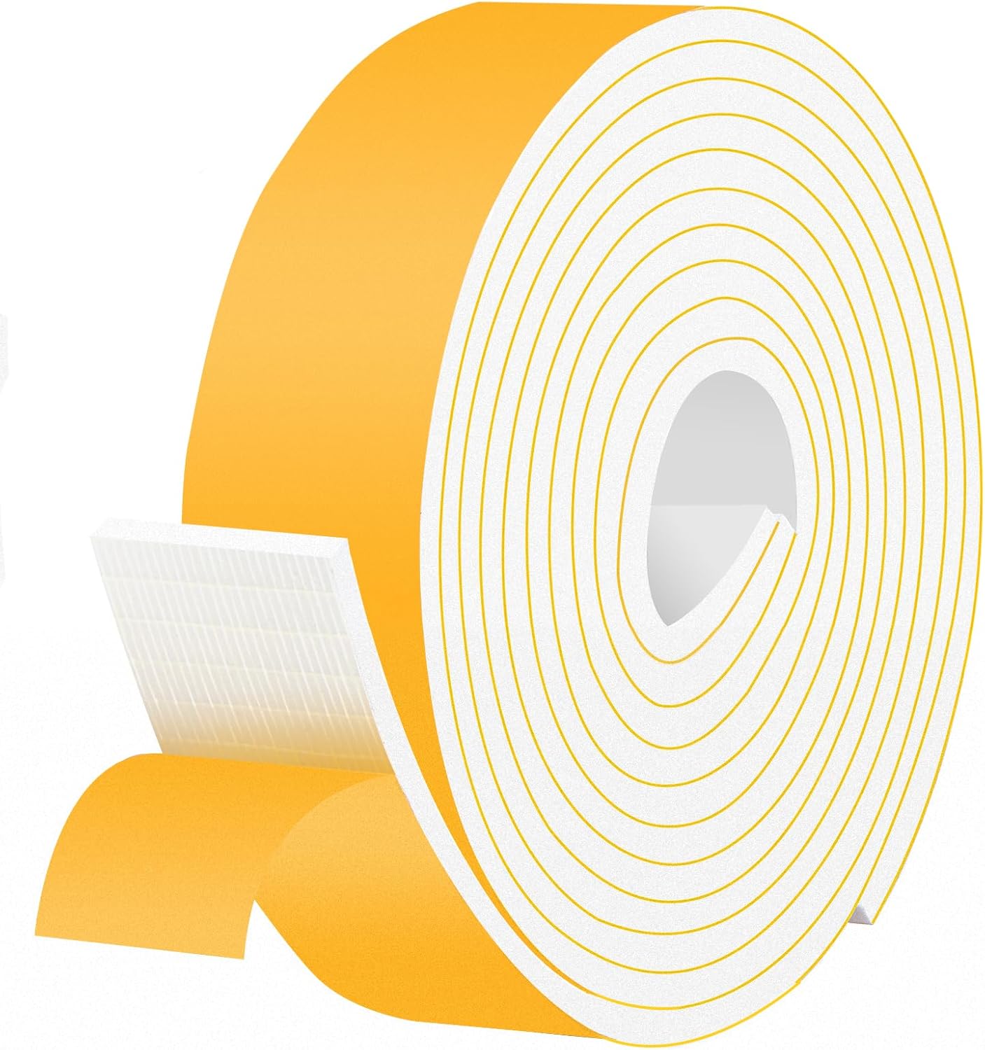 Upgraded Strong Adhesive Foam Weather Stripping Door Seal Insulation Tape for Insulating Door,Window, Air Conditioner Noise-Reduction Self Adhesive Sealing Weatherstrip (1 in x 1/2 in x 10 Ft) - Colors A