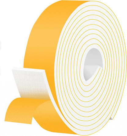 Upgraded Strong Adhesive Foam Weather Stripping Door Seal Insulation Tape for Insulating Door,Window, Air Conditioner Noise-Reduction Self Adhesive Sealing Weatherstrip (1 in x 1/2 in x 10 Ft) - Colors A