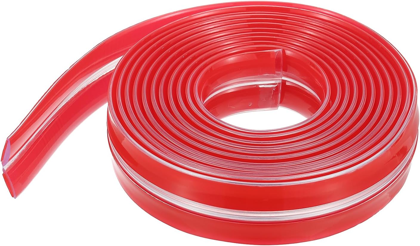 PATIKIL Edge Protector Strip, 0.79IN x 6.6FT Children Proofing Silicone Soft Clear Corner Protectors Pre-Taped Strong Adhesive for Cabinets Tables Drawers