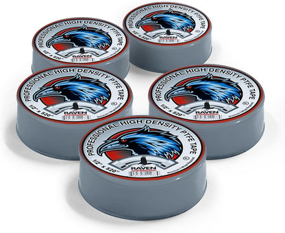 Supply Giant UUD12520H-5 PTFE Thread Seal Tape for Plumbers, Gray 1/2 Inch x 520 Inch (Pack of 5 Rolls)